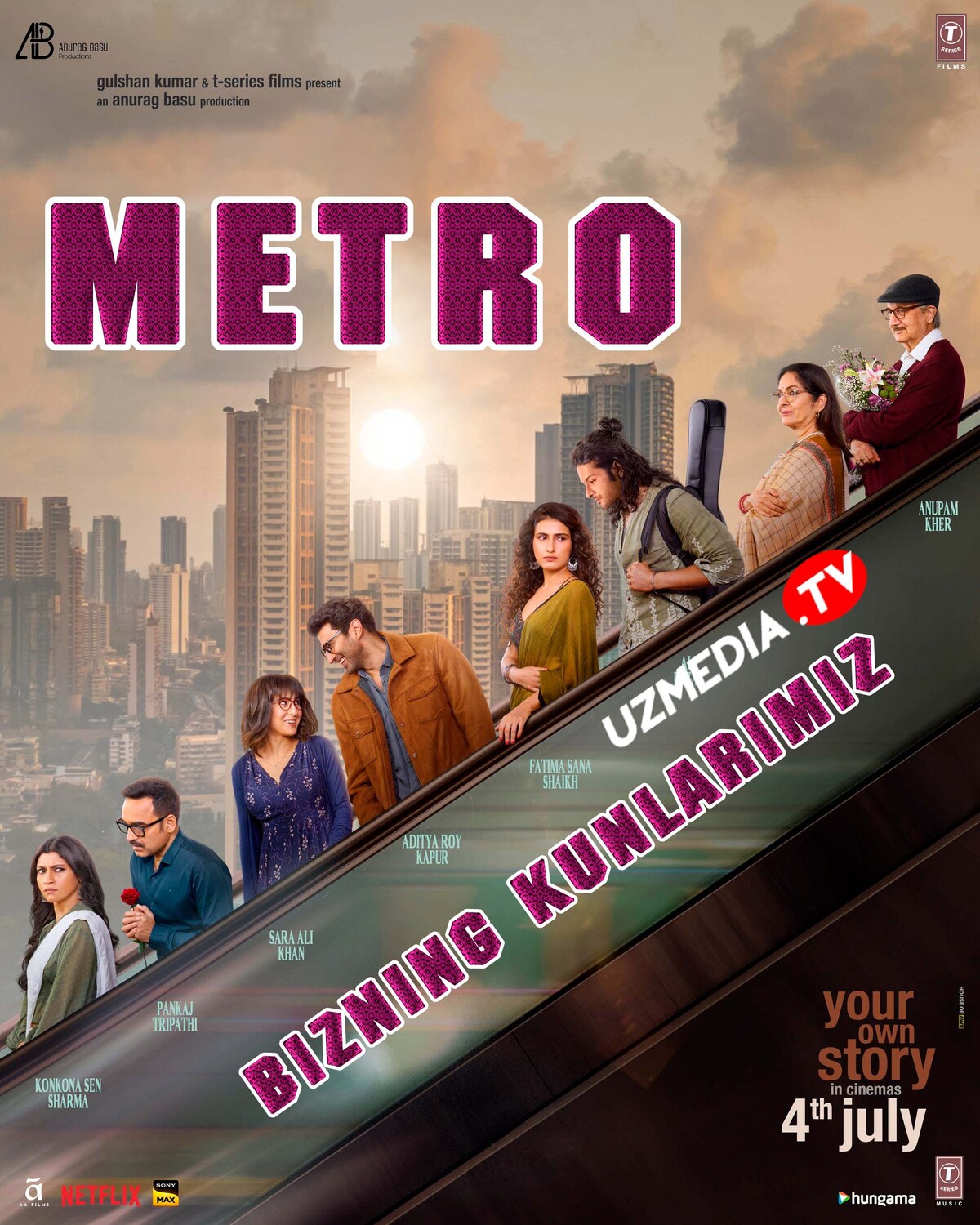 Metro: Bizning kunlarimiz / Yig'lagan yuraklar Hind kino Uzbek tilida O'zbekcha 2025 tarjima kino Full HD tas-ix skachat