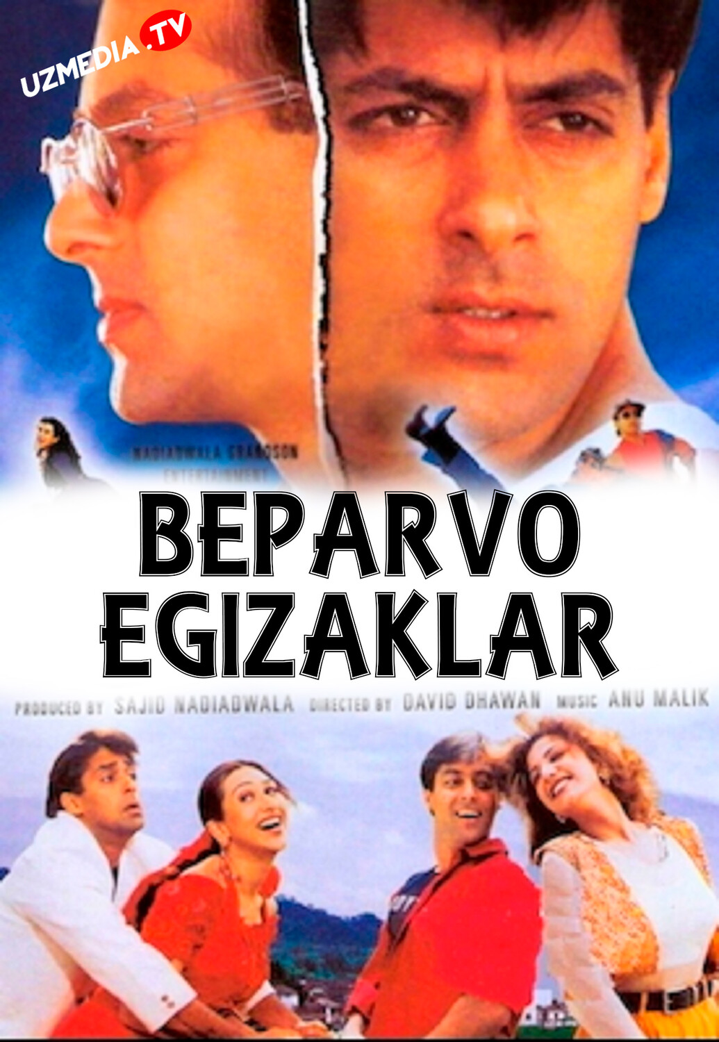 Beparvo egizaklar 1 / O'g'irlangan bola 1 / Judwaa 1 Hind kino Uzbek tilida O'zbekcha 1997 tarjima kino Full HD tas-ix skachat