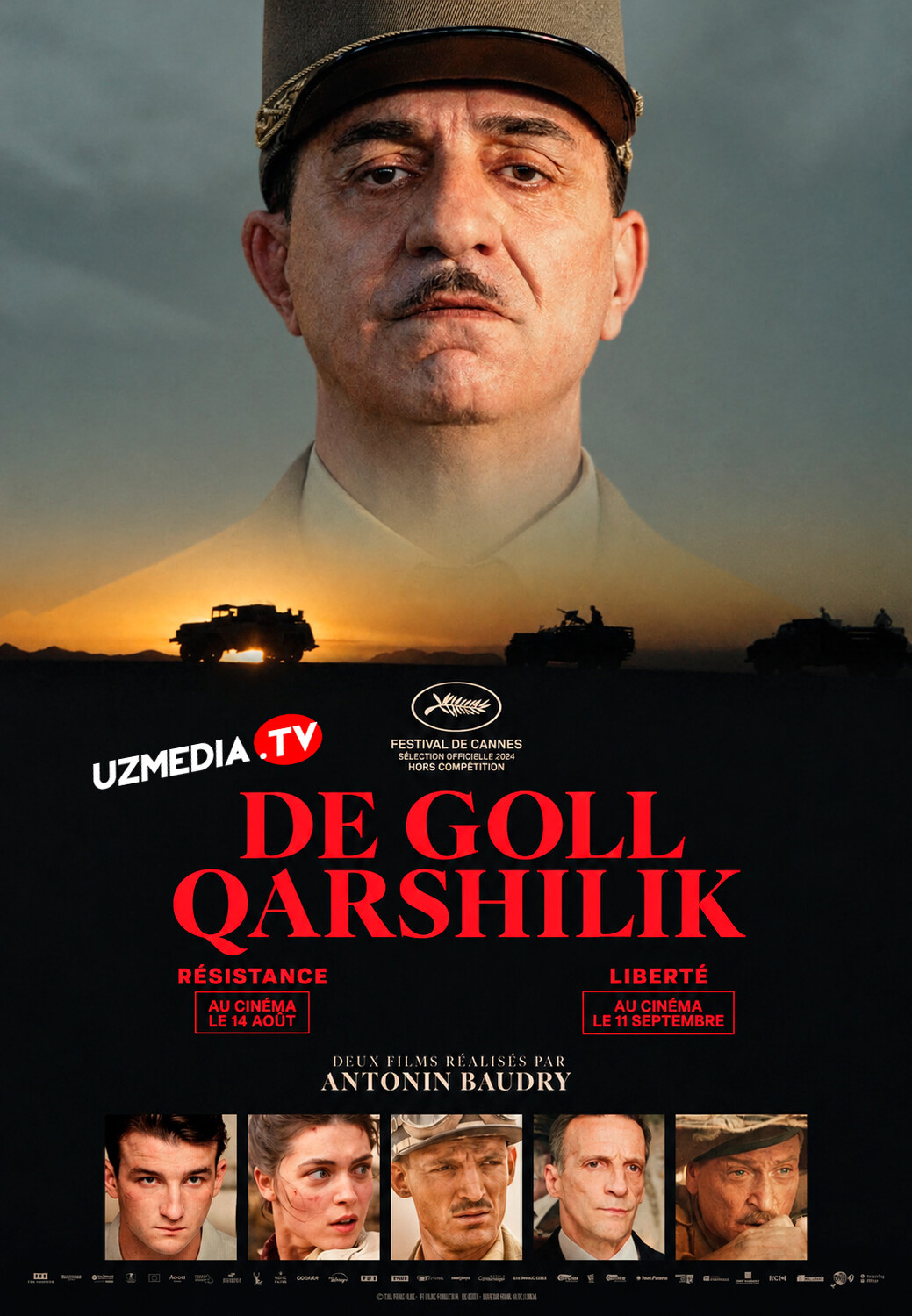 Sharl De Goll 1: Qarshilik harakati Fransiya filmi Uzbek tilida O'zbekcha 2026 tarjima kino Full HD tas-ix skachat