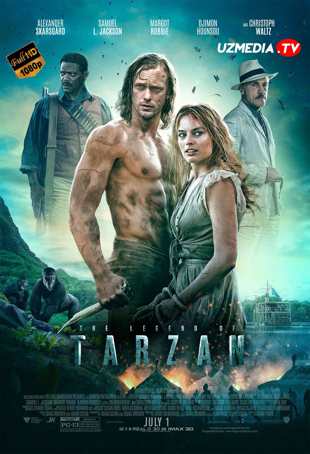 Tarzan afsonasi Uzbek tilida O'zbekcha 2016 tarjima kino Full HD skachat