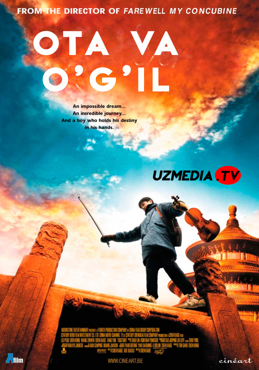 Ota va o'g'il / Birga / Skripkachi Xitoy filmi Uzbek tilida O'zbekcha 2002 tarjima kino Full HD skachat